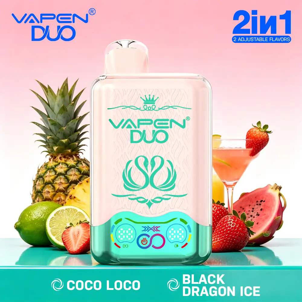 vapen-duo-black-dragon-ice-coco-loco-H2 VAPEN DUO 40K Puffs – Black Dragon Ice & Coco Loco - obrazek 1