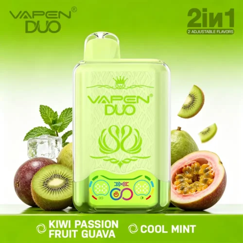 VAPEN DUO 40K Puffs – Kiwi Marakuja Guawa & Chłodna Mięta