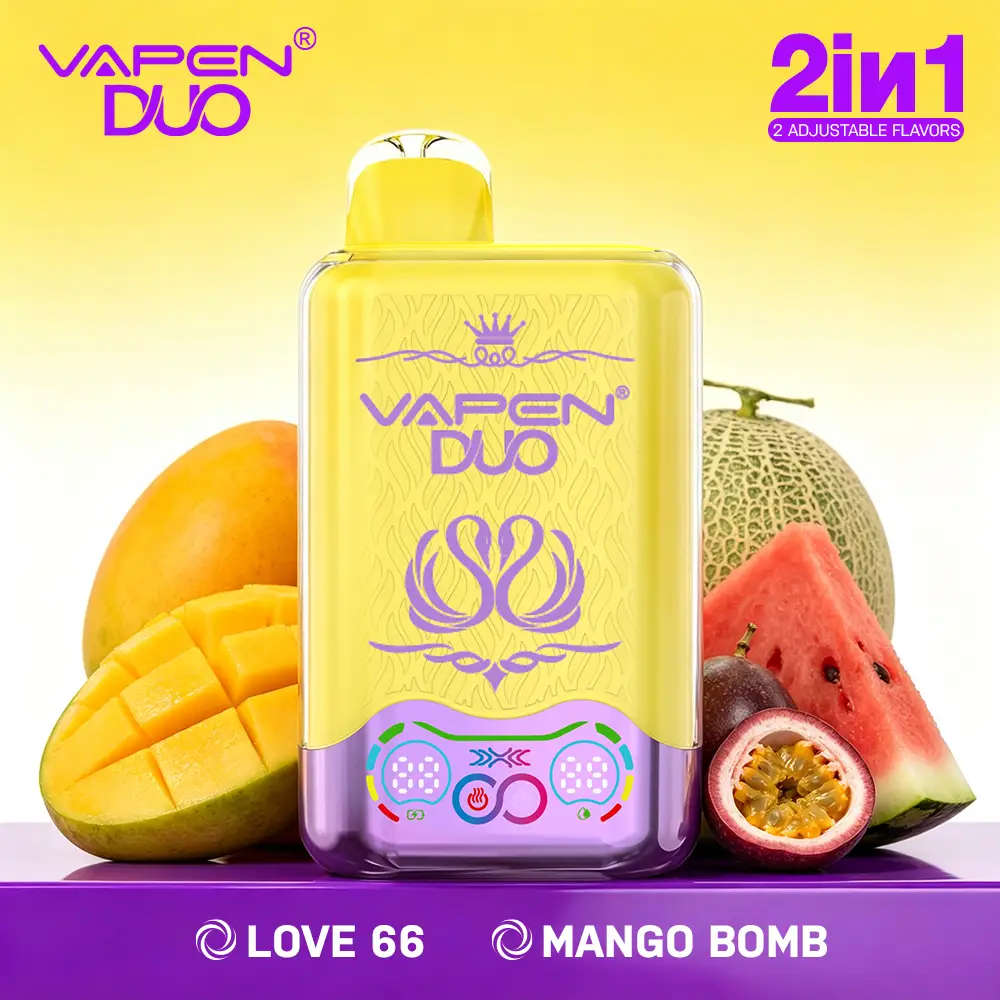 vapen-duo-love-66-mango-bomb-H2 VAPEN DUO 40K Puffs – Love 66 & Mangowa Bomba - obrazek 1
