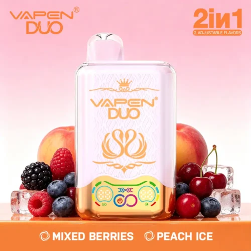 VAPEN DUO 40K Puffs – Owoce Leśne & Brzoskwinia Ice