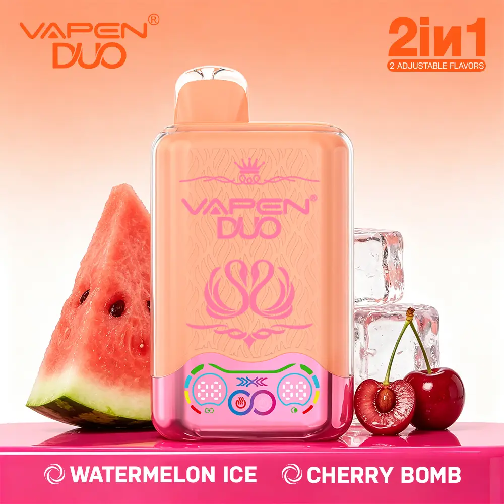 vapen-duo-watermelon-ice-cherry-bomb-H2 VAPEN DUO 40K Puffs – Arbuz Ice & Wiśniowa Bomba - obrazek 1