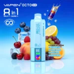 VAPEN OCTO 160K Puffs - Jagoda Ice + Wiśniowe Jagody + Brzoskwinia Cytryna + Letni Sen - obrazek 3