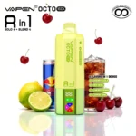 VAPEN OCTO 160K Puffs - Cherry Cola + Red Bull + Wiśniowa Bomba + Cytryna Limonka