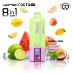VAPEN OCTO 160K Puffs - Cytryna Limonka + Arbuz Ice + Brzoskwinia Mango + Love 66