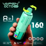 VAPEN OCTO 160K Puffs - Cytryna Limonka + Arbuz Ice + Brzoskwinia Mango + Love 66 - obrazek 3