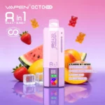 VAPEN OCTO 160K Puffs - Truskawka Ice + Mango Brzoskwinia Arbuz + Żelki Misiowe + Soczysta Brzoskwinia Ice - obrazek 3