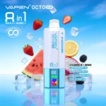 VAPEN OCTO 160K Puffs - Truskawka Ice + Arbuz Ice + Black Dragon Ice + Blue Razz Ice - obrazek 3