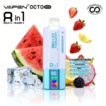 VAPEN OCTO 160K Puffs - Truskawka Ice + Arbuz Ice + Black Dragon Ice + Blue Razz Ice